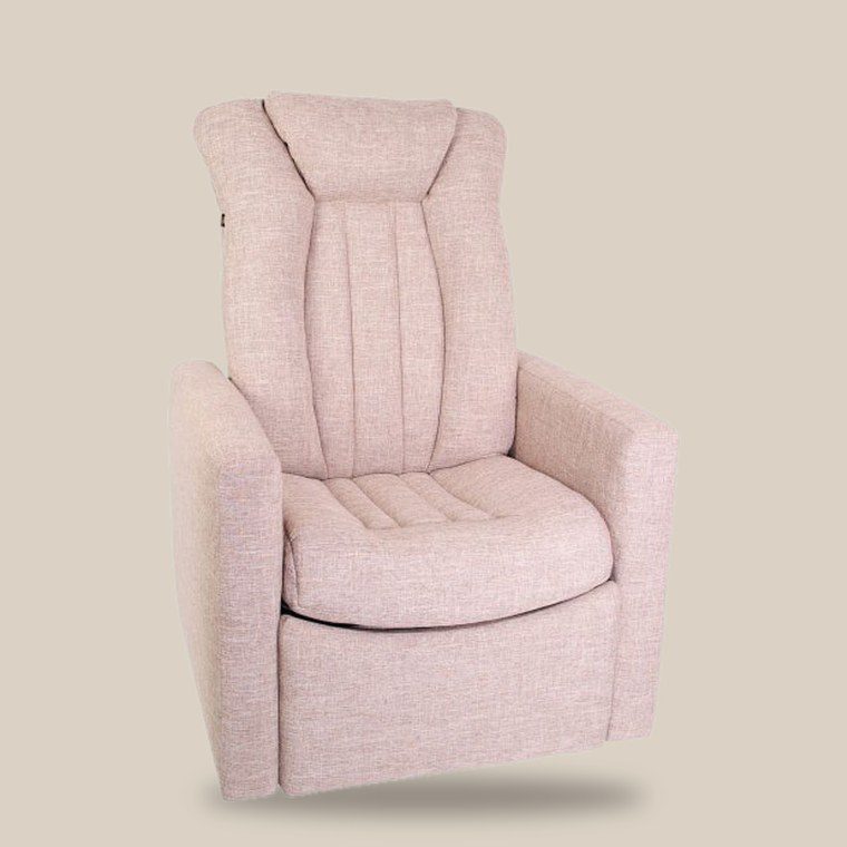 Fauteuil NEO modèle 215654, tissu rose pâle
